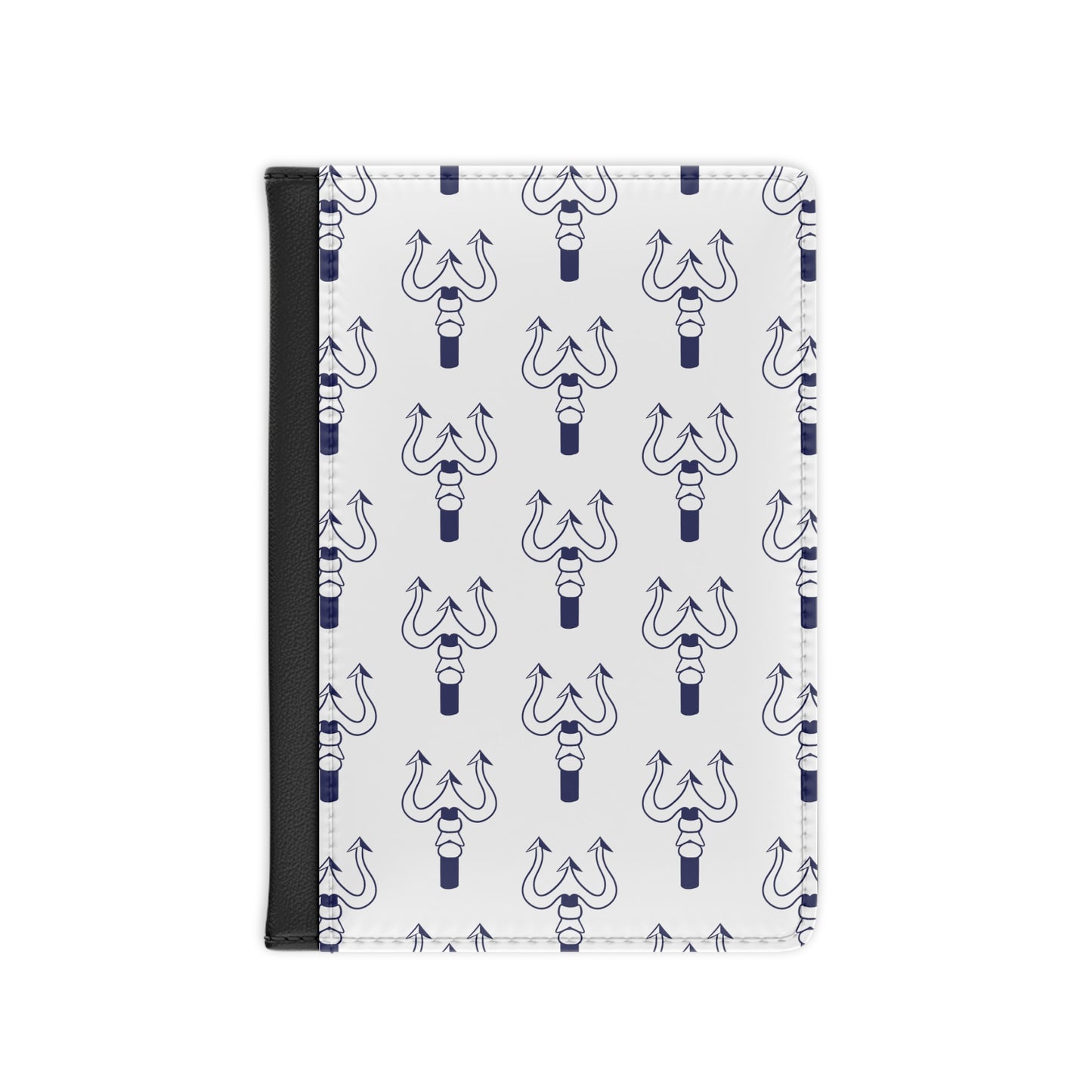 Merchant Marine Credential/Passport Cover - Trident - White