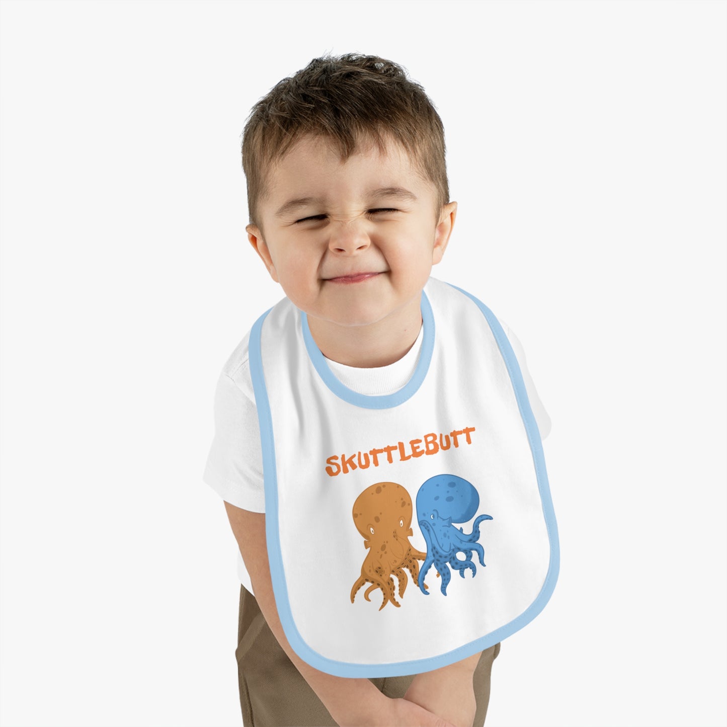 Skuttlebutt, Gossiping Octopus Baby Bib