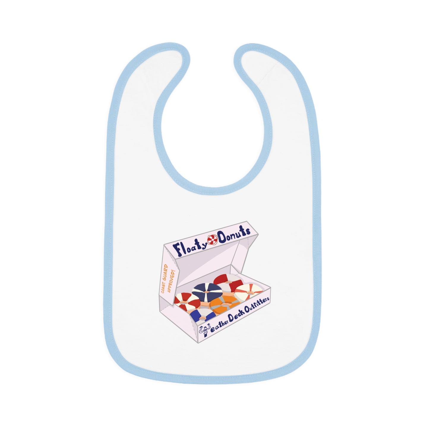 Life Float Donuts Baby Bib