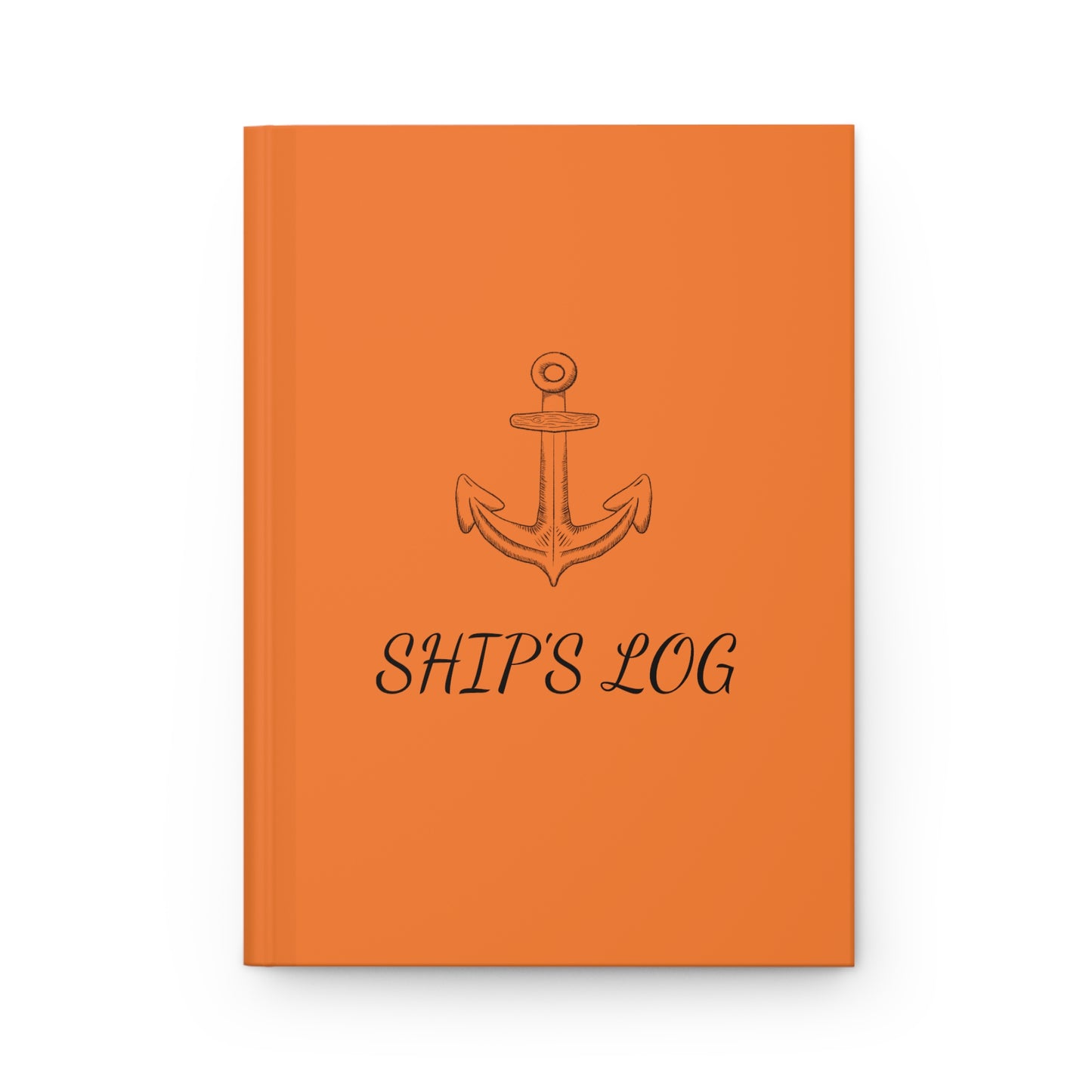 Anchor Ship's Log Hardcover Journal - Orange