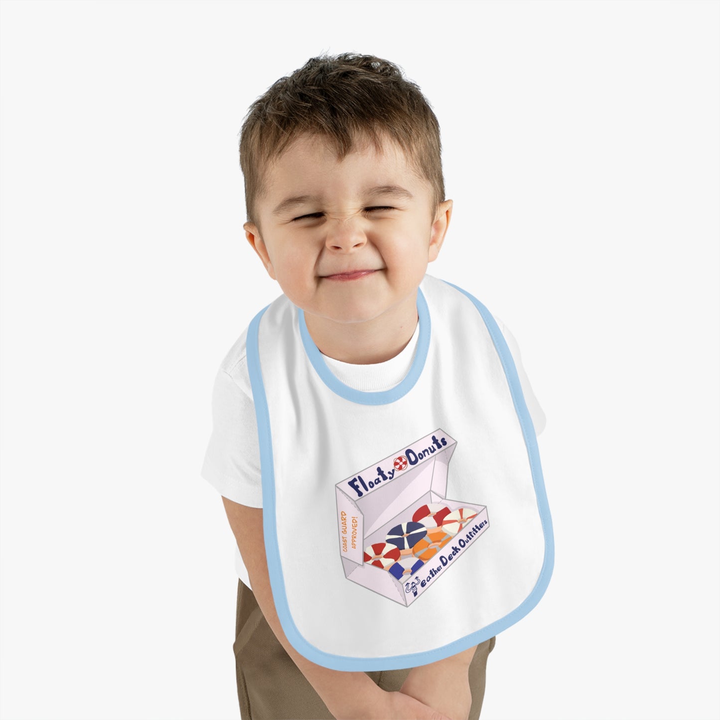 Life Float Donuts Baby Bib