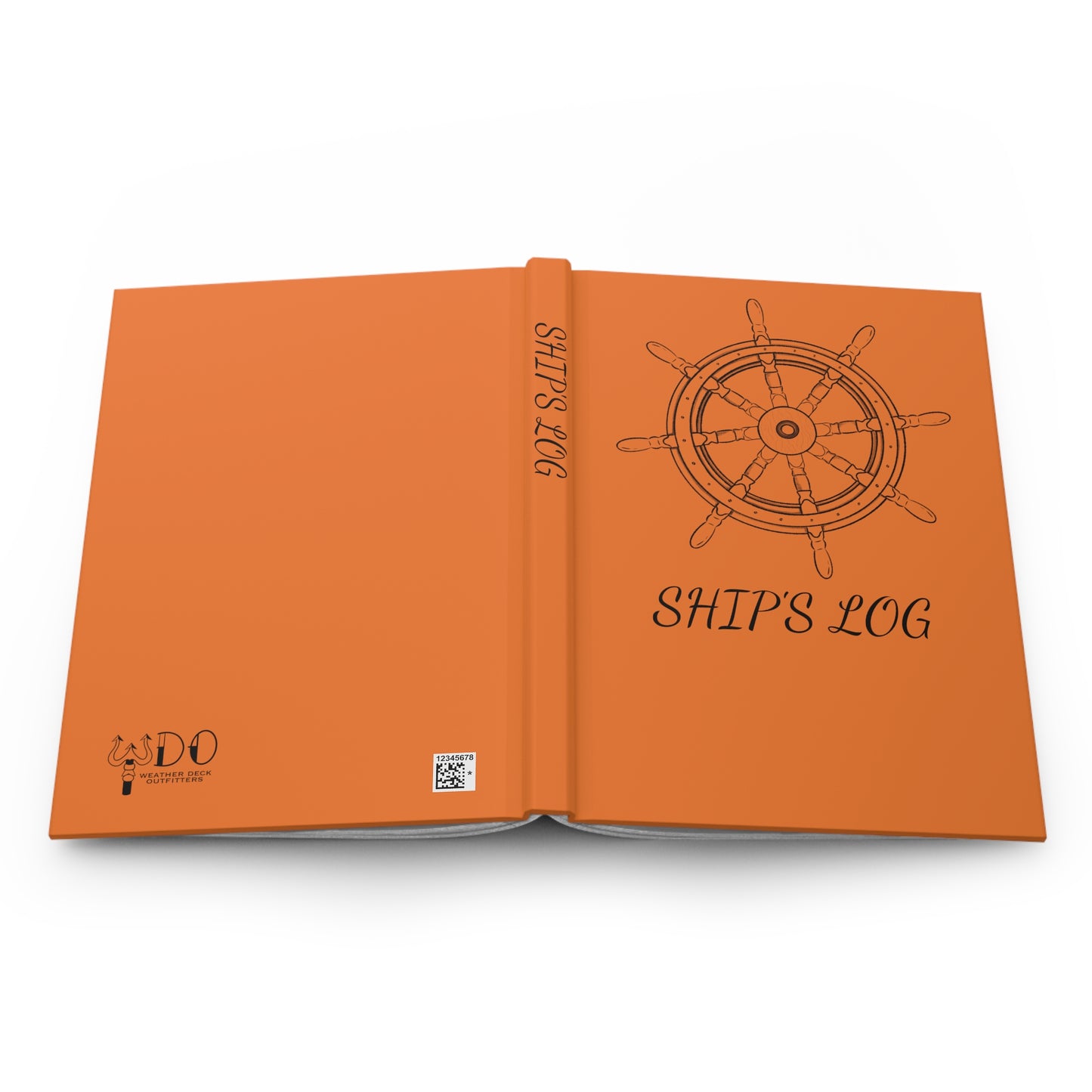 Helm Ship's Log Hardcover Journal - Orange