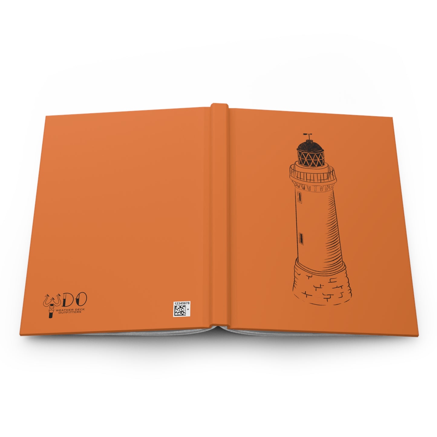 Lighthouse Hardcover Journal - Orange