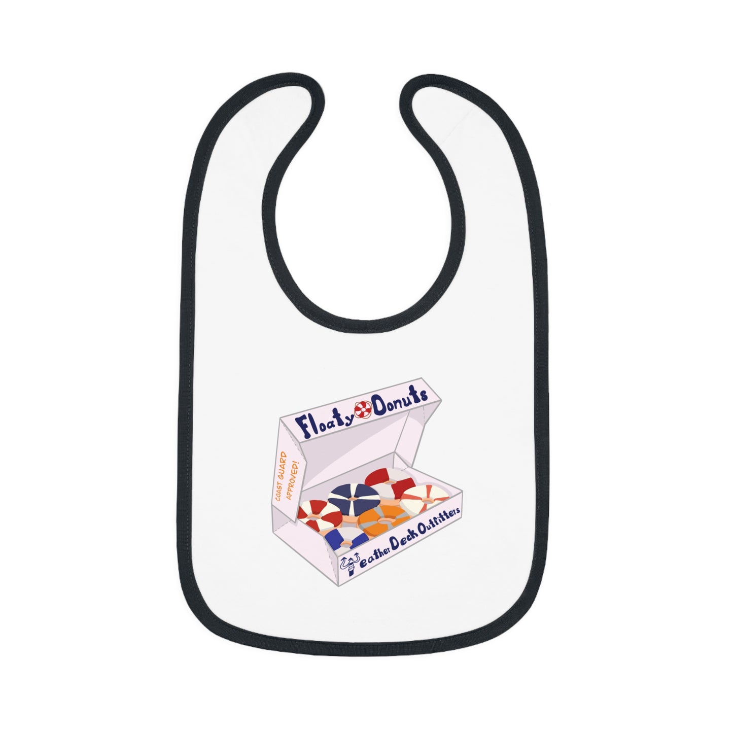 Life Float Donuts Baby Bib