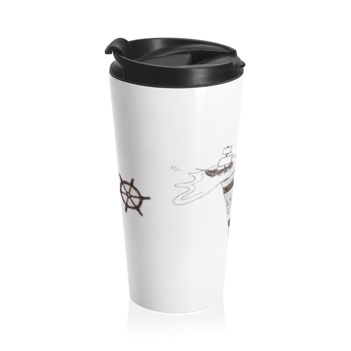 Ship in a Mug Stainless Steel Travel Mug