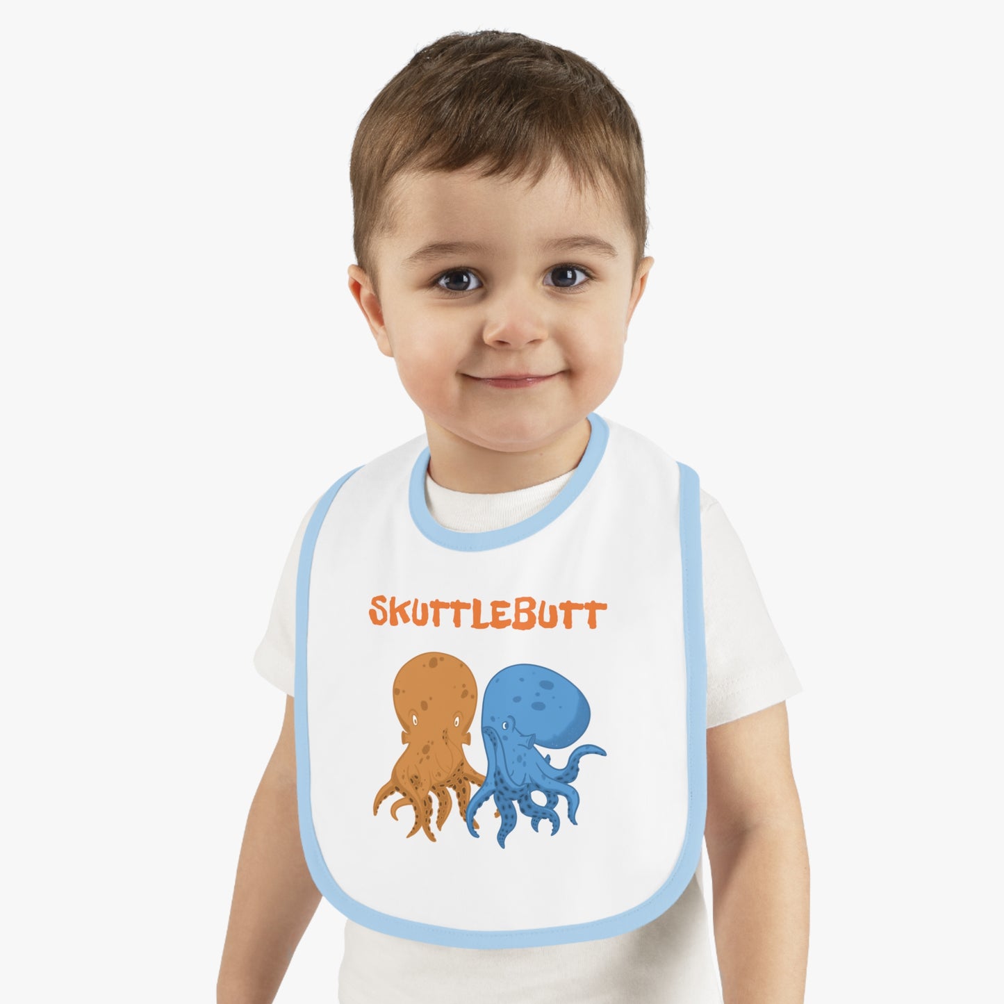 Skuttlebutt, Gossiping Octopus Baby Bib