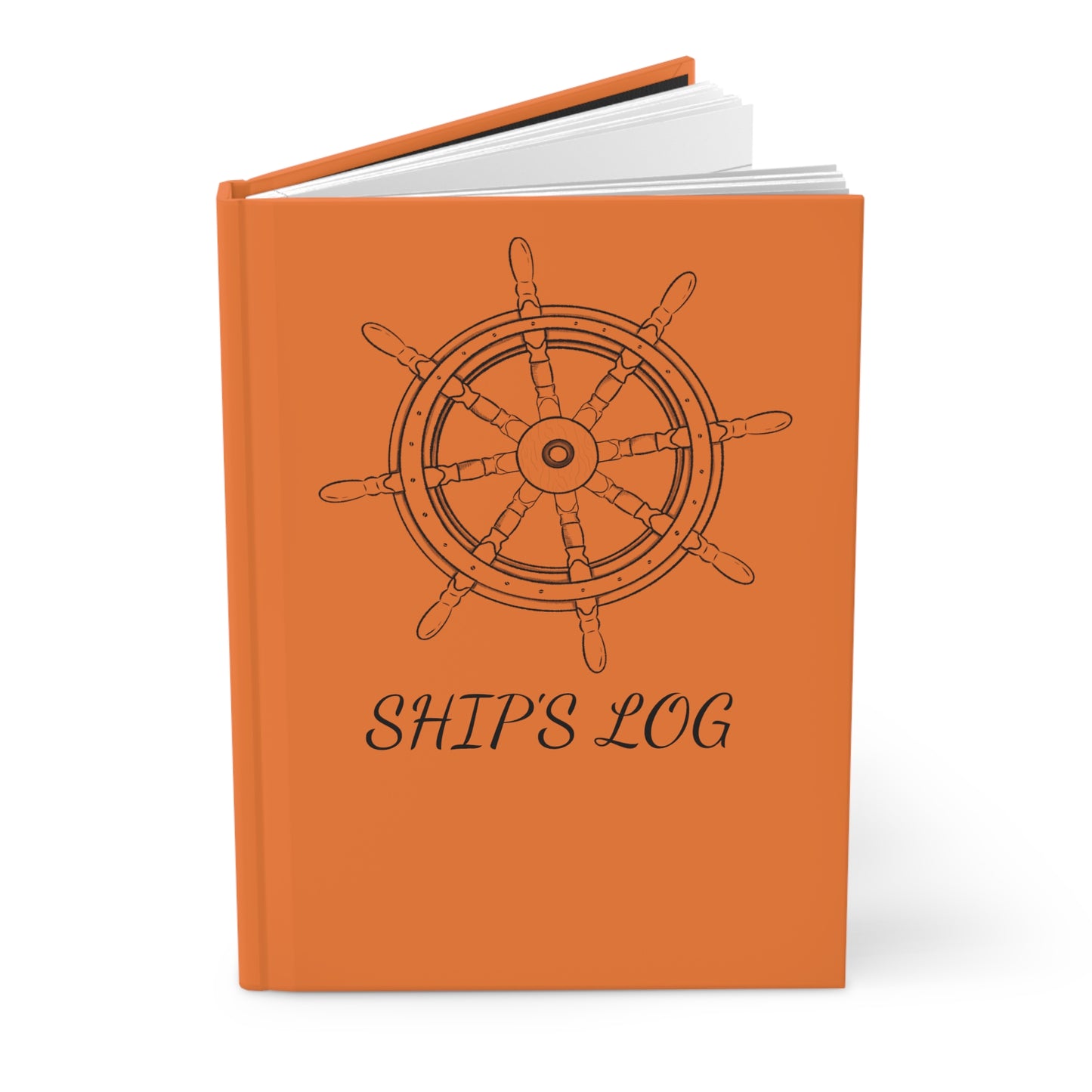 Helm Ship's Log Hardcover Journal - Orange