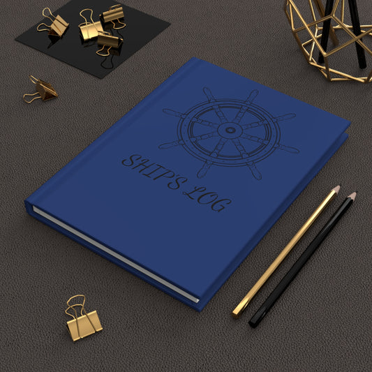 Helm Ship's Log Hardcover Journal - Blue