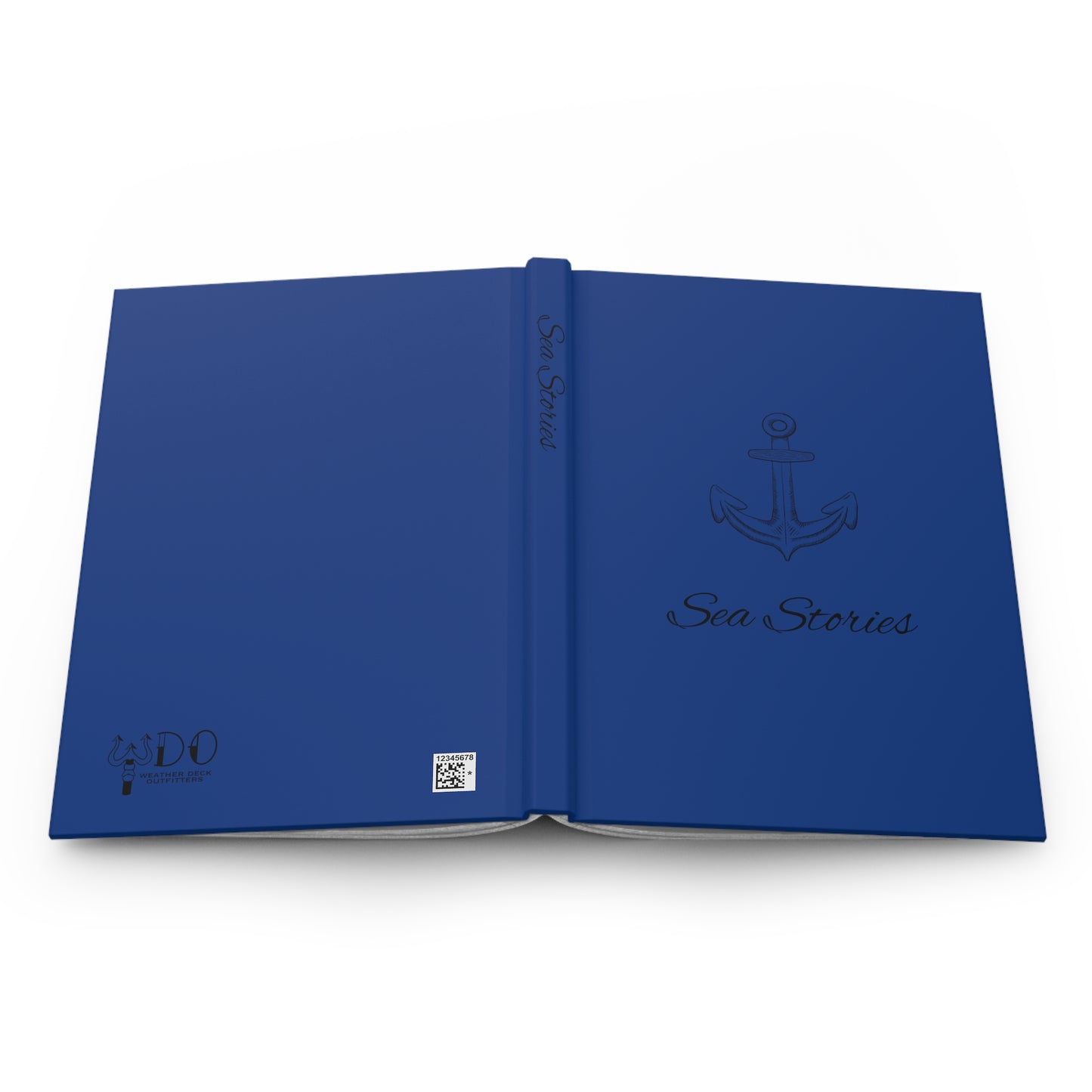 Anchor Sea Stories Hardcover Journal - Blue