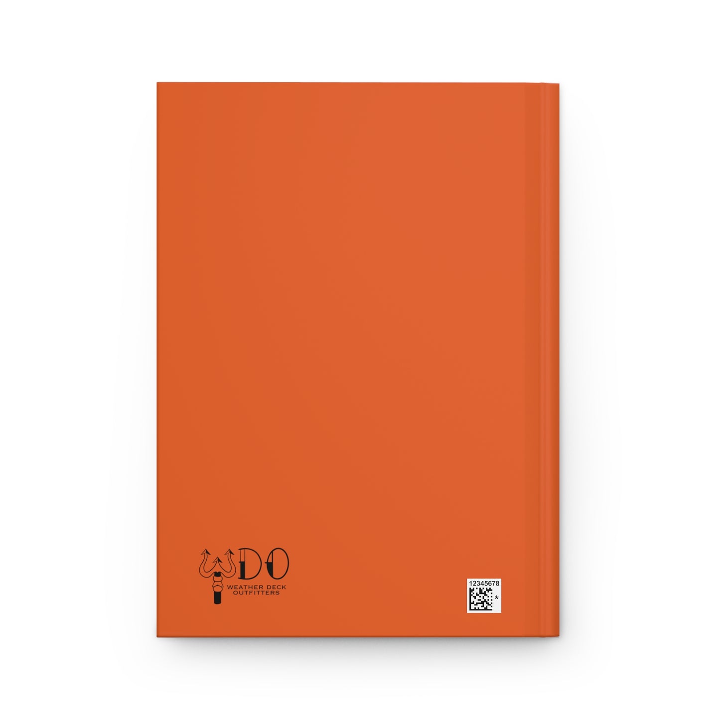 Ship's Helm Hardcover Journal - Orange