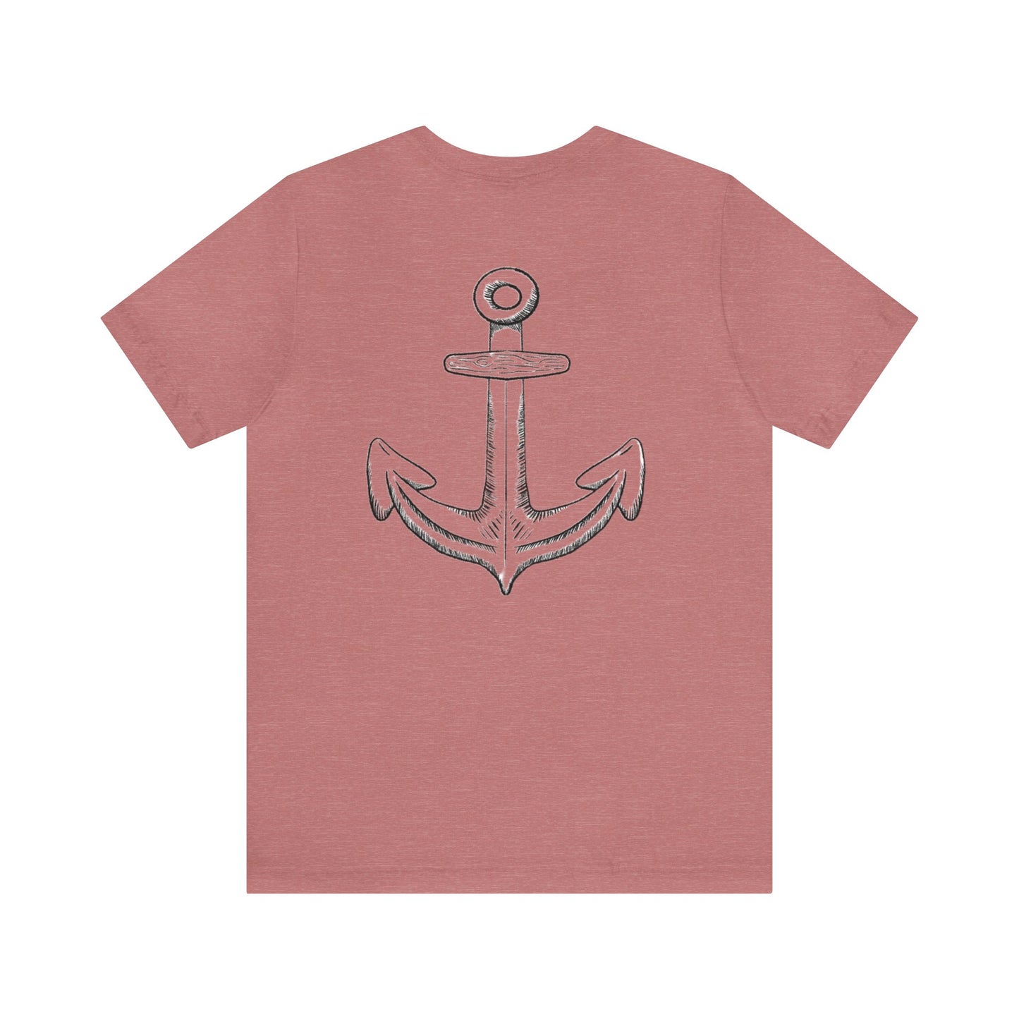 t-shirt with anchor on back