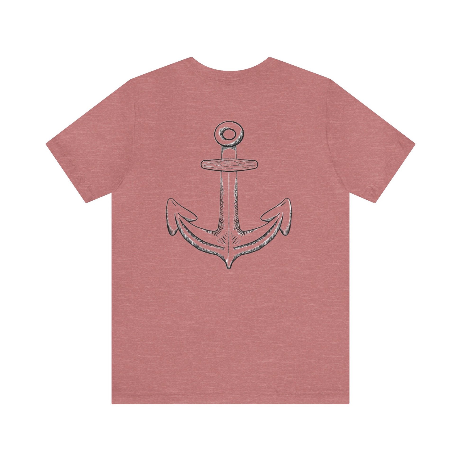 t-shirt with anchor on back