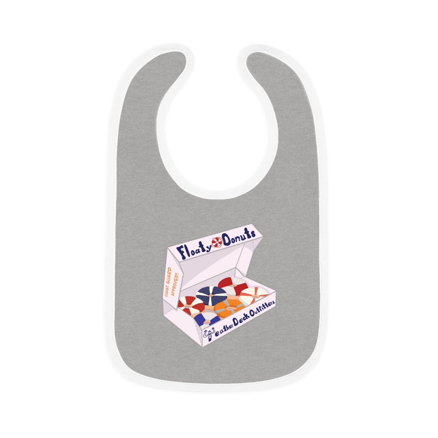 Life Float Donuts Baby Bib