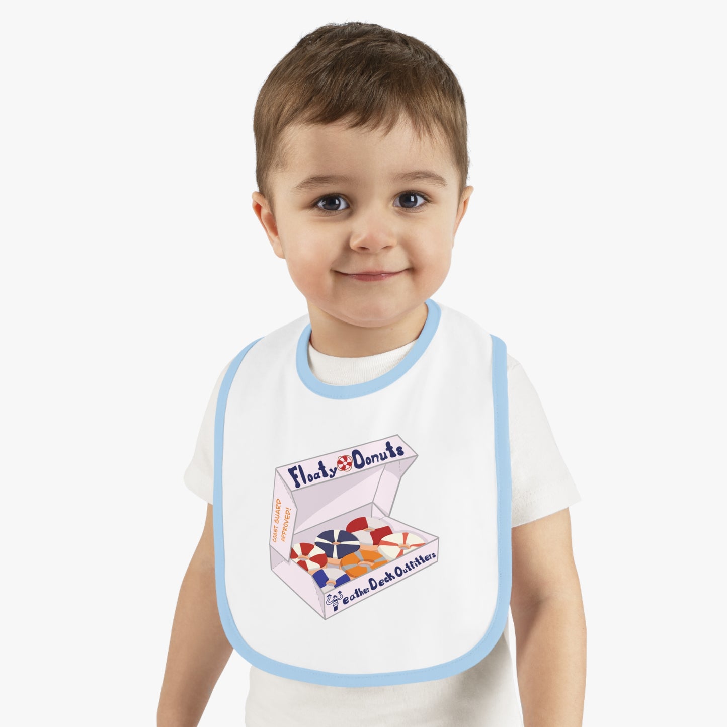 Life Float Donuts Baby Bib