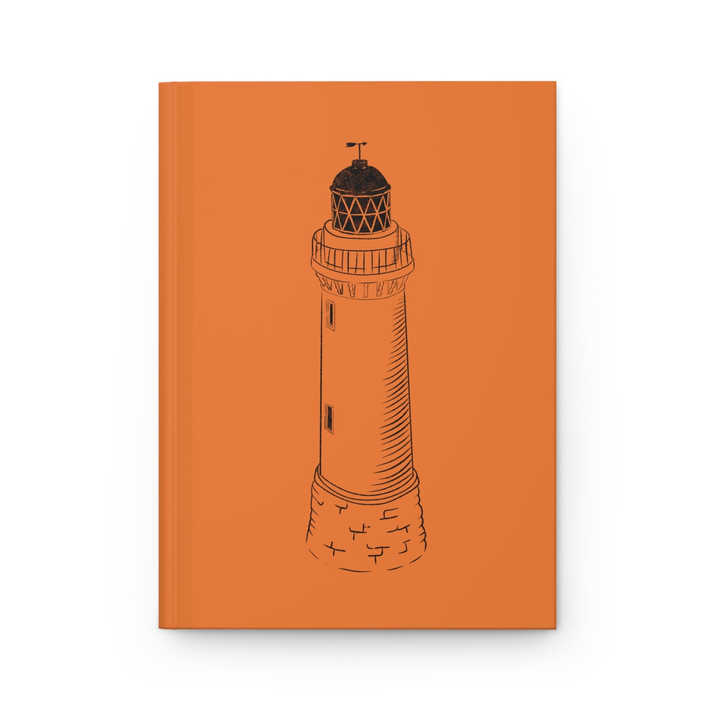 Lighthouse Hardcover Journal - Orange