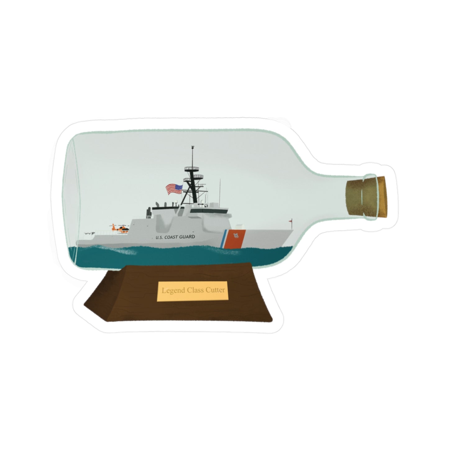 Legend Class Cutter In a Bottle Vinyl Sticker