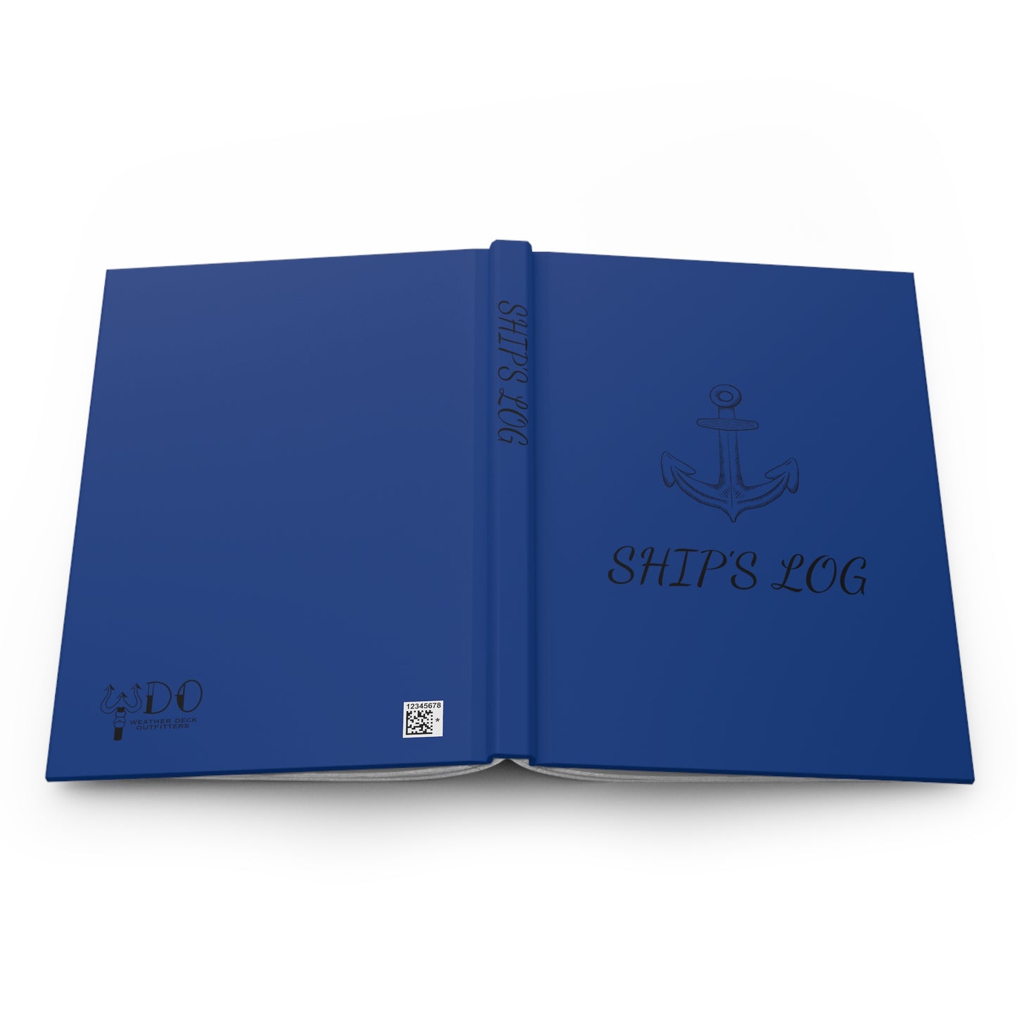 Ship's Log Hardcover Journal - Blue